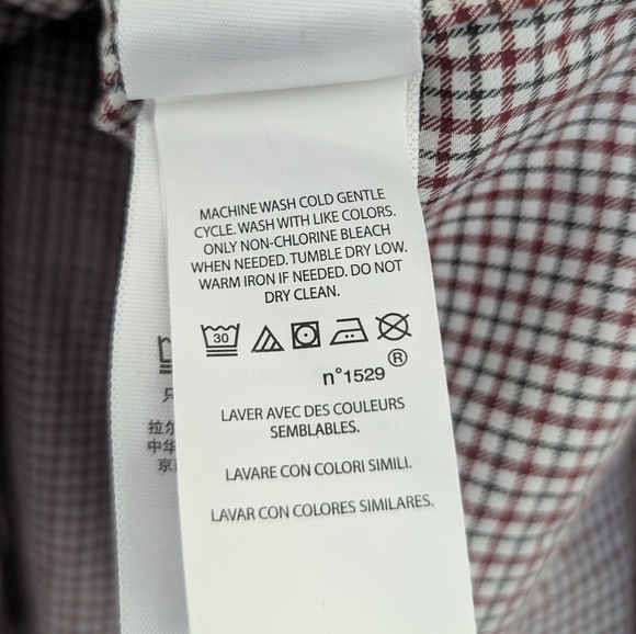 Men's Polo Ralph Lauren Long Sleeve Button up Red/Green Plaid Size 3XB - Picture 6 of 9